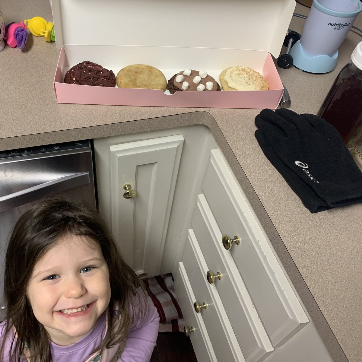 Hey <a href="/CrumblCookies/">Crumbl</a>, someone was excited to go to the “cookie place” today!