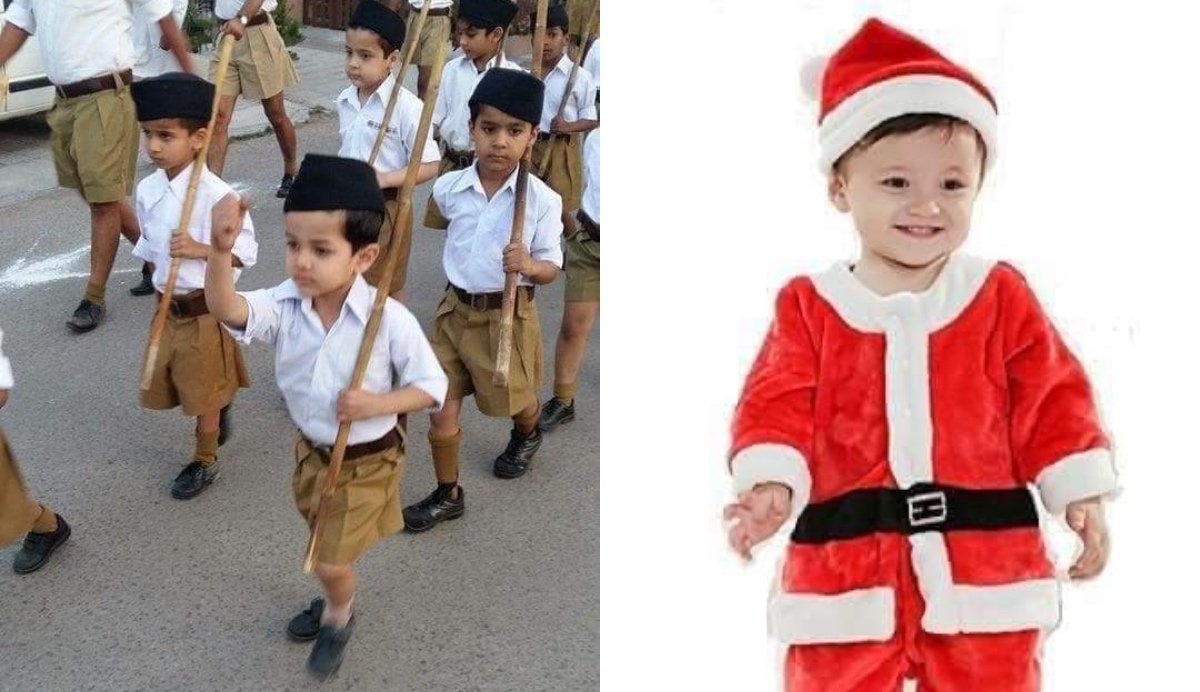 जय श्री राम 🚩।।सैंटा की ड्रेस खरीदने की जगह बच्चों के लिए संघ का गणवेश खरीदें सुखद अनुभूति होगी ...., और बच्चे भी जोकर की जगह राष्ट्रभक्त बनेंगे...!! भारत माता की जय  #RSSorg #Vishva Hindu Parishad -VHP