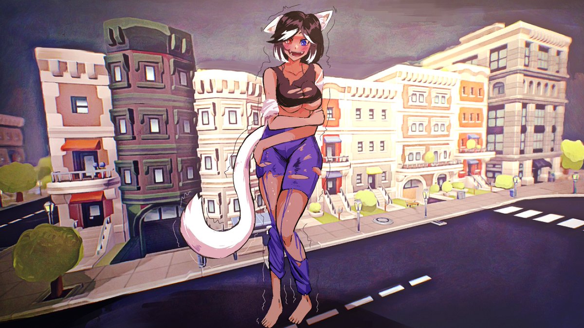 Commission for <a href="/CobaltAlchemic/">Dawn</a> Thank you! #Sizetwitter #giantess #tiny