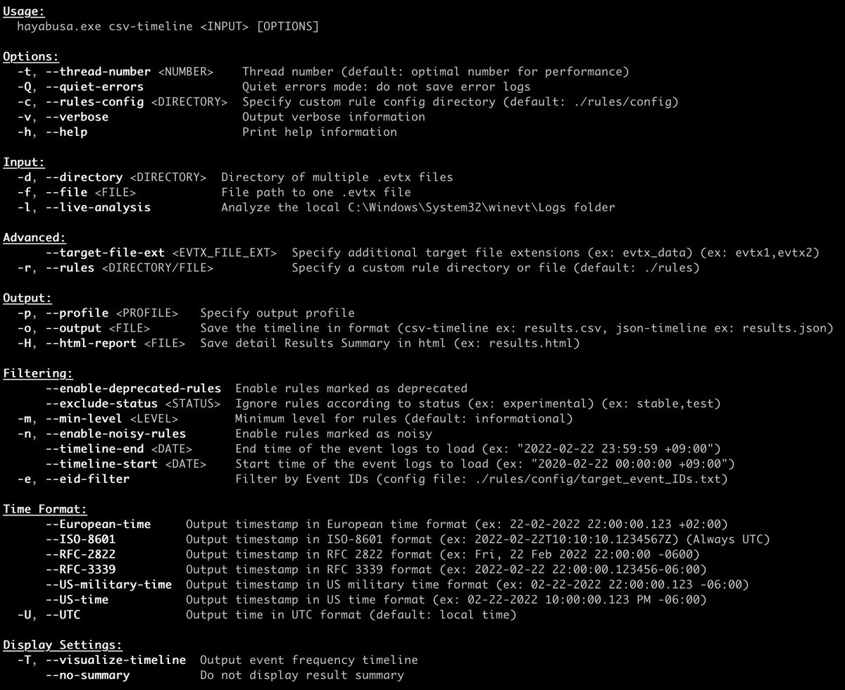 SecurityYamato's tweet photo. Merry Xmas everyone! We just release Hayabusa v1.9 and v2.0 with all commands refactored to subcommands for easier use! Hayabusa is now 1 years old! Still just getting started but hope you are finding it useful. 
https://t.co/DsZCYsu6TH
#Hayabusa #DFIR #ThreatHunting https://t.co/7xXYWREoFd