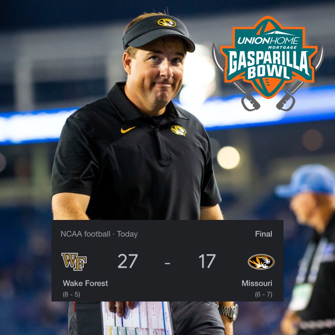 BigGameBoomer's tweet photo. The SEC just doesn’t care about bowl games anymore.  Mizzou is just another example. Sad. https://t.co/D7lTPh3g6z
