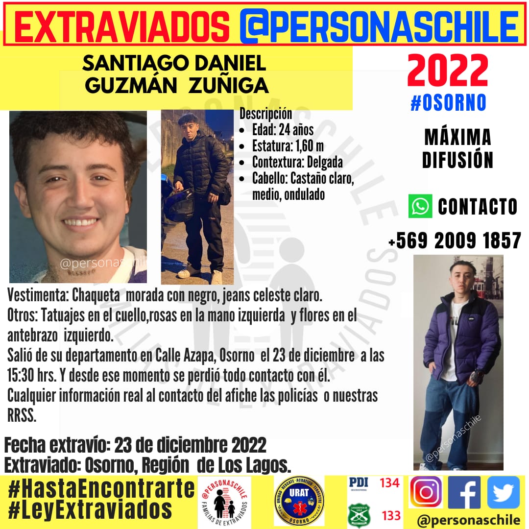 Geosorno01's tweet photo. Atención #Osorno SeBusca https://t.co/wRVlmAZhbT