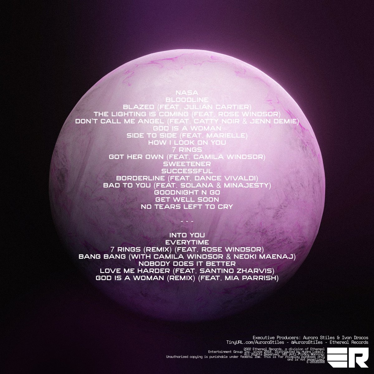 aurorastles's tweet photo. DELUXE TRACKLIST
@EtherealRecord https://t.co/3TK2ktTkxl