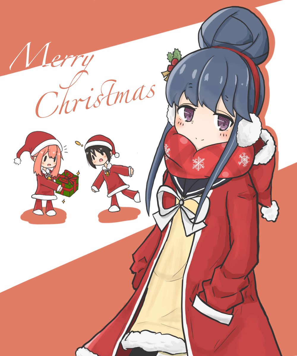 ゆるキャン「#ゆるキャン 去年のクリスマス絵です 」|とんこつフラペチーノ🎨 2日目東1V20aのイラスト