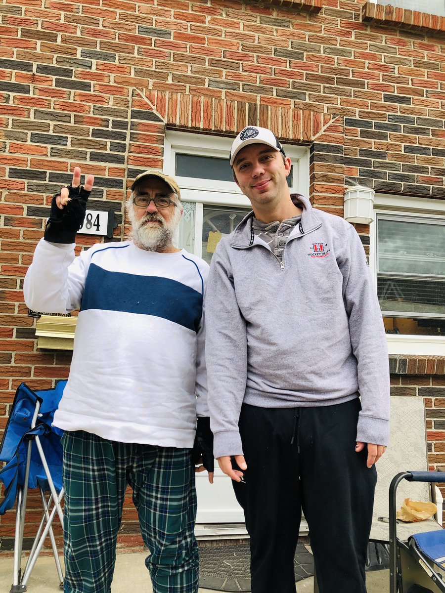 dennischicago's tweet photo. @TorrensJonathan I lost my Dad Nov 12 2020 after a severe stroke, still miss him everyday, this is the last picture of us together! I also made a outdoor rink in his memory! https://t.co/WM8804vzFH