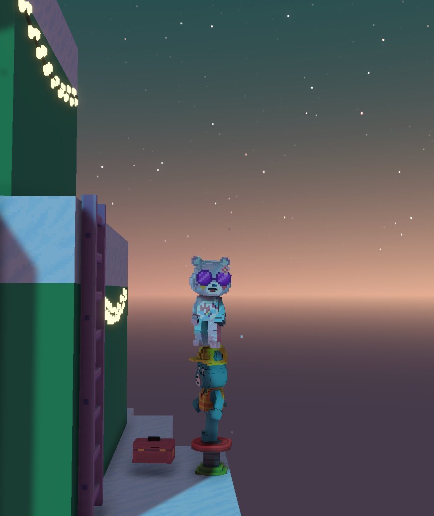 ecrofniw's tweet photo. @TheSandboxGame @carebears I found a @carebears blue construction worker in Merry Beary Winterfest! 👷🐻 #SeasonsGreetingsTSB https://t.co/BIapE0vjFV