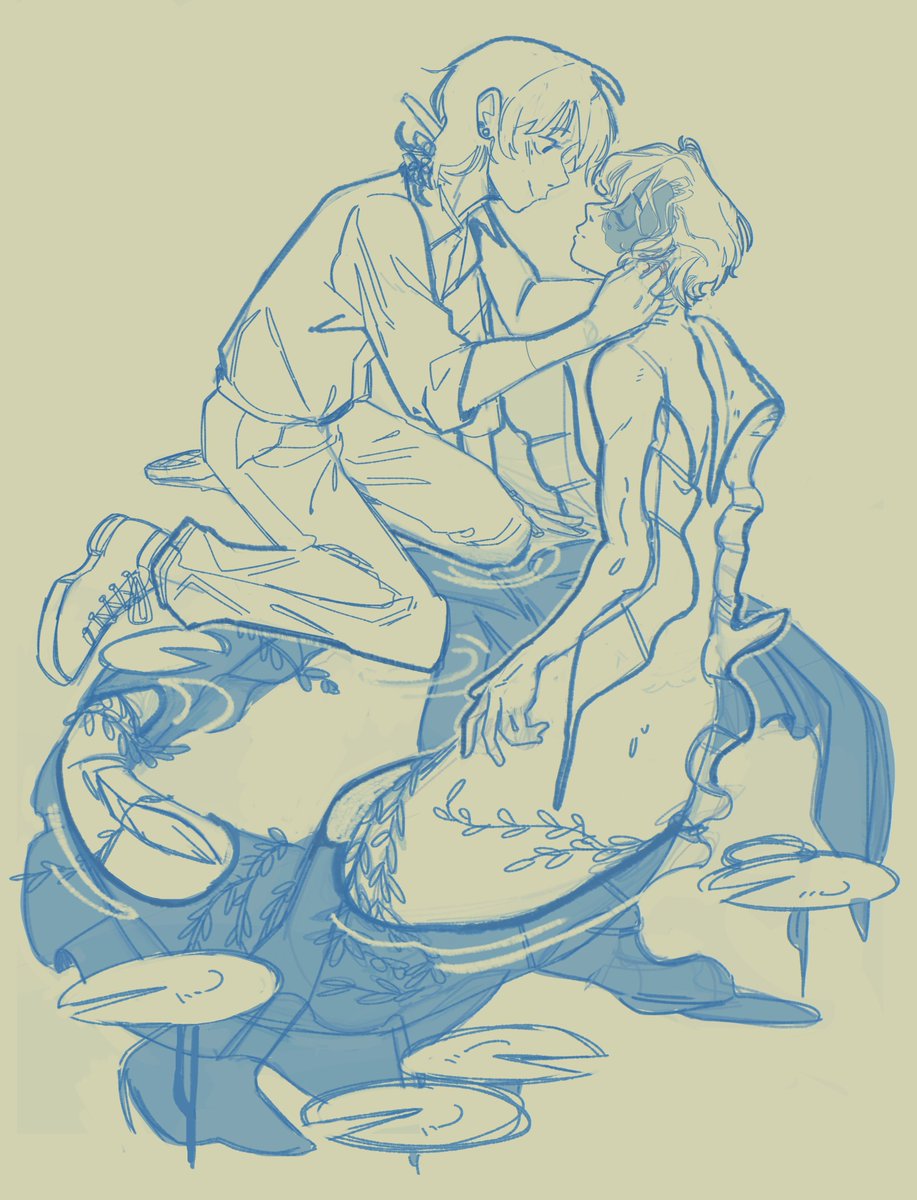 peterokii's tweet photo. #serorokiweek day 3 (wip) - underwater https://t.co/8MHXJJpyUv