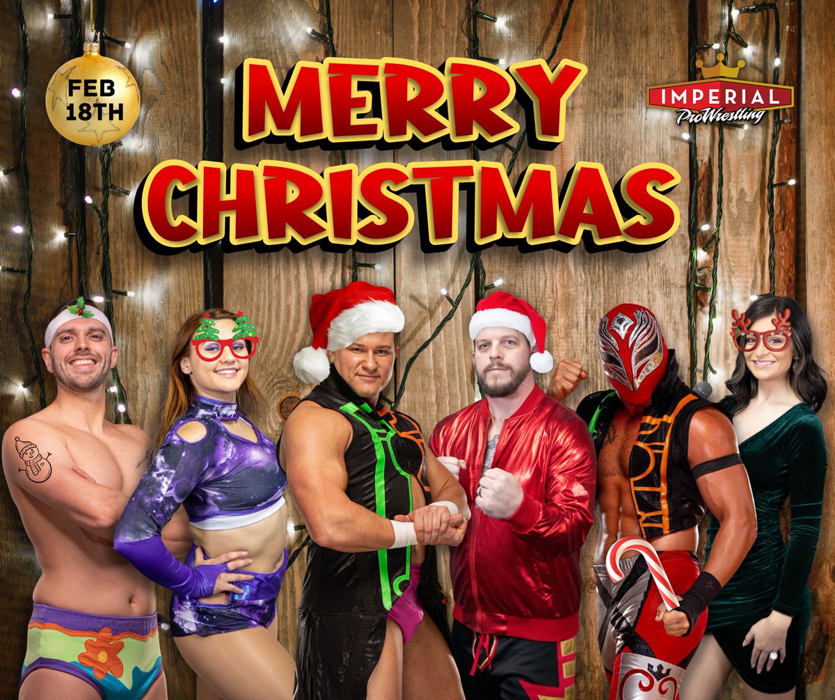 Merry Christmas from Imperial Pro Wrestling! Our next show is Feb 18th in Bristol Tn. #imperialprowrestling #Tennessee #wrestling #WWERaw #Virginia #AEWDynamite #aew #prowrestling