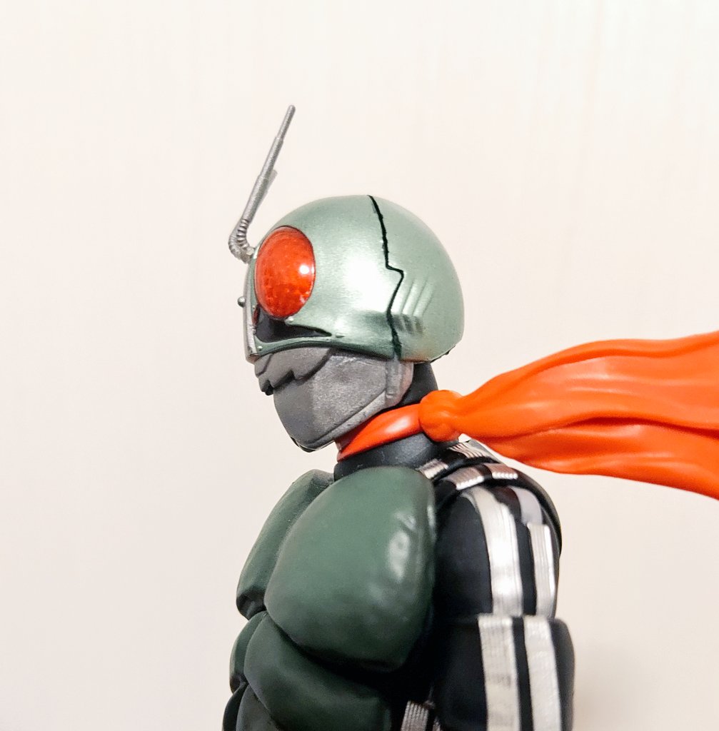 「真骨彫V3でテンション上がって新1号のクラッシャーを微調整可能な可動式に加工した」|改造ゆうき人間のイラスト