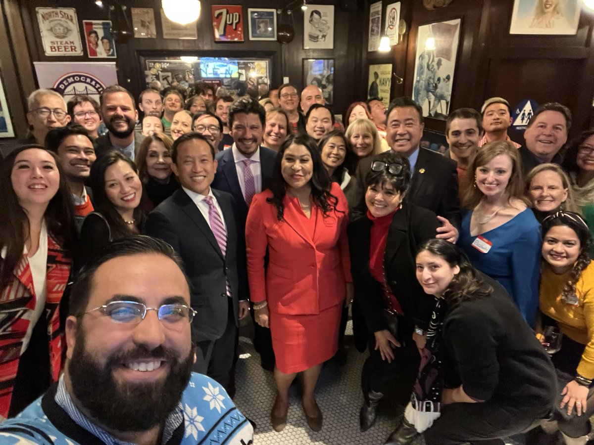 That’s a wrap! Here’s a few more fun selfies from the evening including our friend <a href="/B_Quizzle/">Brian Quan</a> from <a href="/sf_cadc/">Chinese American Democratic Club (CADC)</a> Joseph Sweiss from <a href="/swanasfdems/">SWANA Democratic Club San Francisco</a> and CADEM Delegate (and United Dems board member) Stephanie Lehman among others💙💙💙
