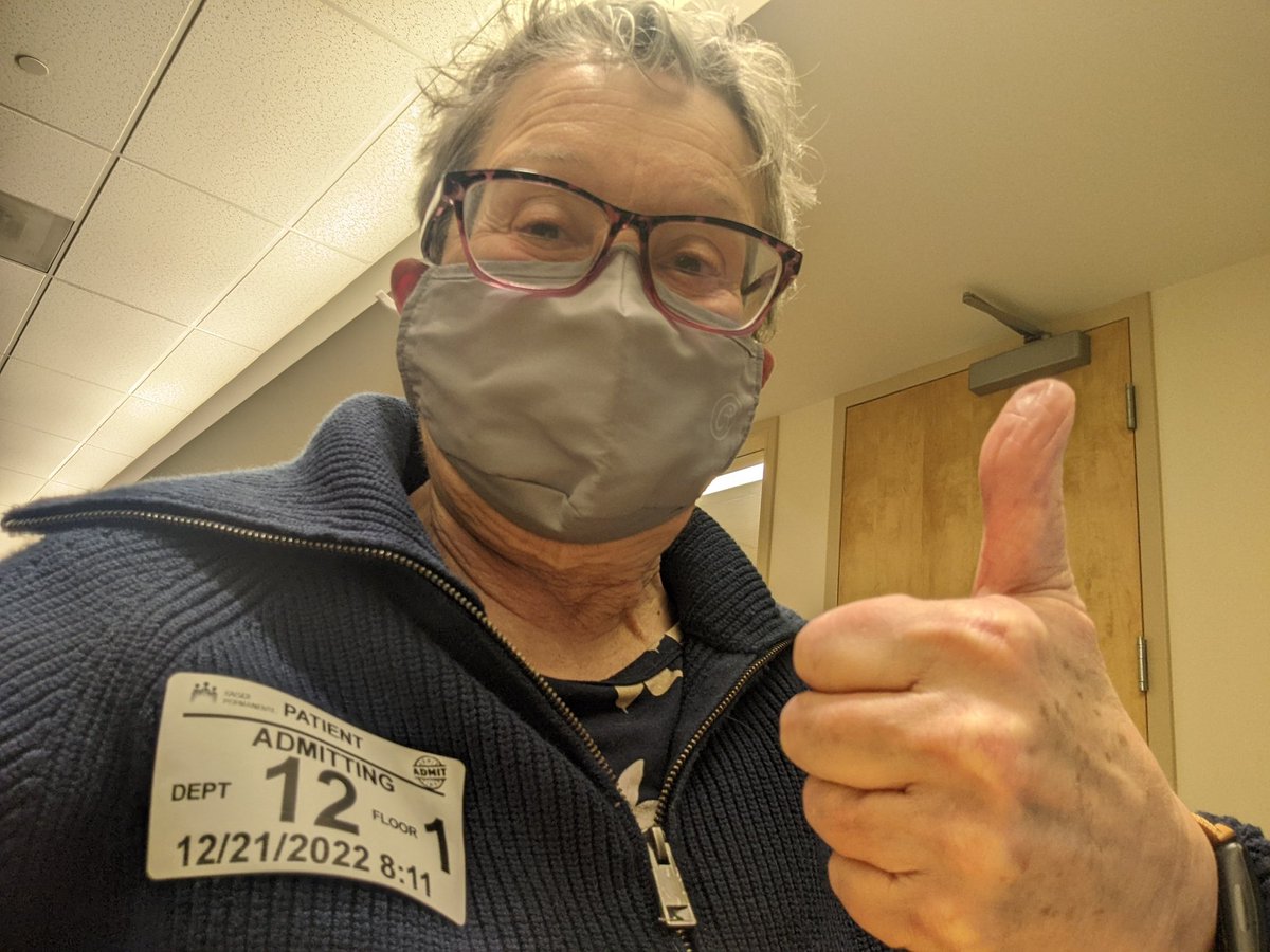 jhjones's tweet photo. All I wanted for the holidays was a total hip replacement! #THR. Now I have a matching set! And great help from #Dragonkitty and @mojo_la on day 2 post surgery! https://t.co/j7zkLlzHzr