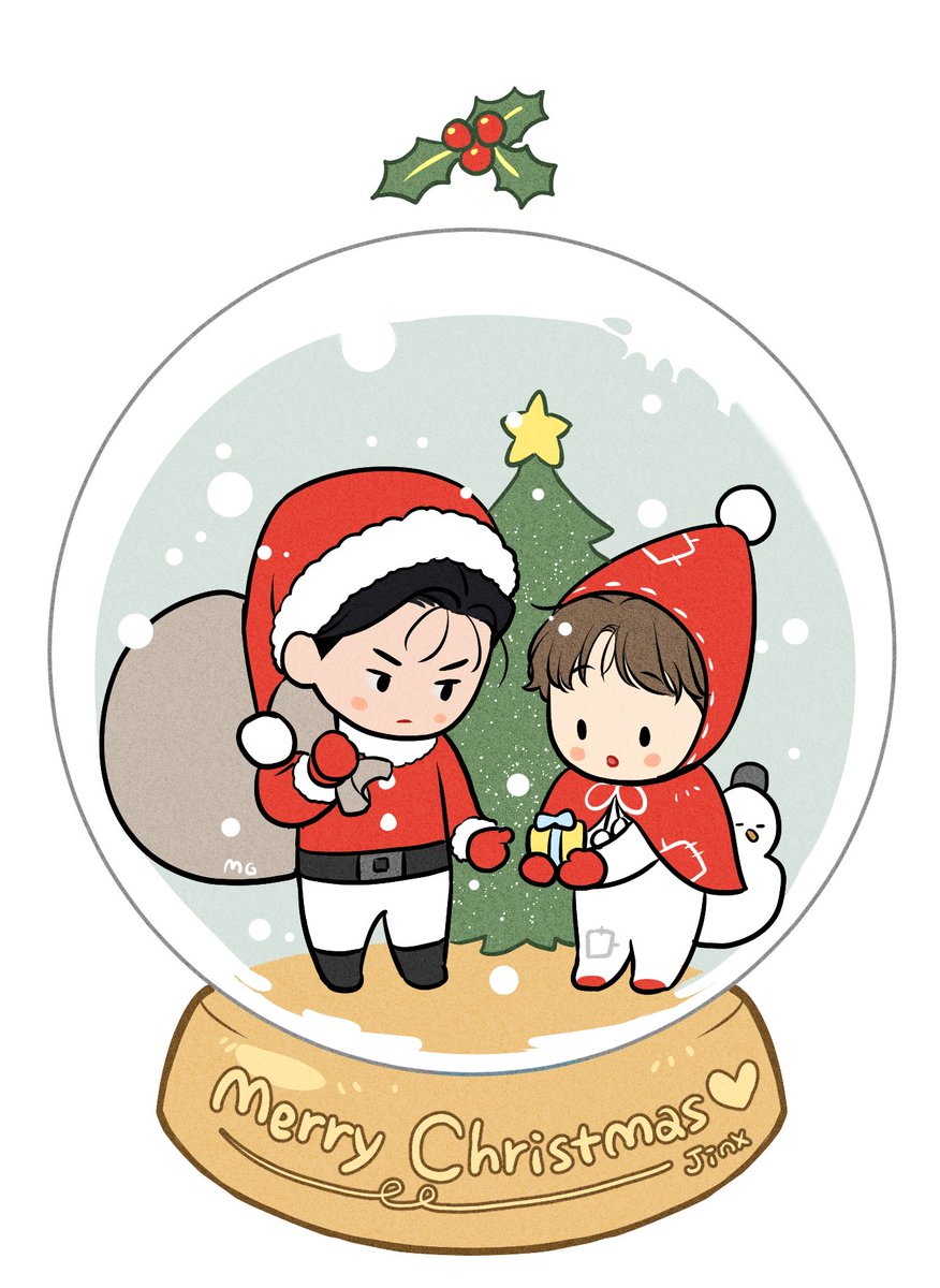 「Merry ChristmasHappy Holiday#jinx 」|밍과😎🥊징크스 3,13,23のイラスト