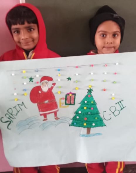 buddha_school's tweet photo. Christmas isn't a season. It's a feeling🎄🎅🎁
Art work by Sarim and Shreyanshi of Bachpan 2. #crafttwork #drawing #classroom #learning #school #student #santa #festival #xmasstree #gifts #xmass #bws #wherelearningisfun @sarikamalhotra2 @Krish_Vaishali @PramodThakur786 https://t.co/ChVHGhsBTC