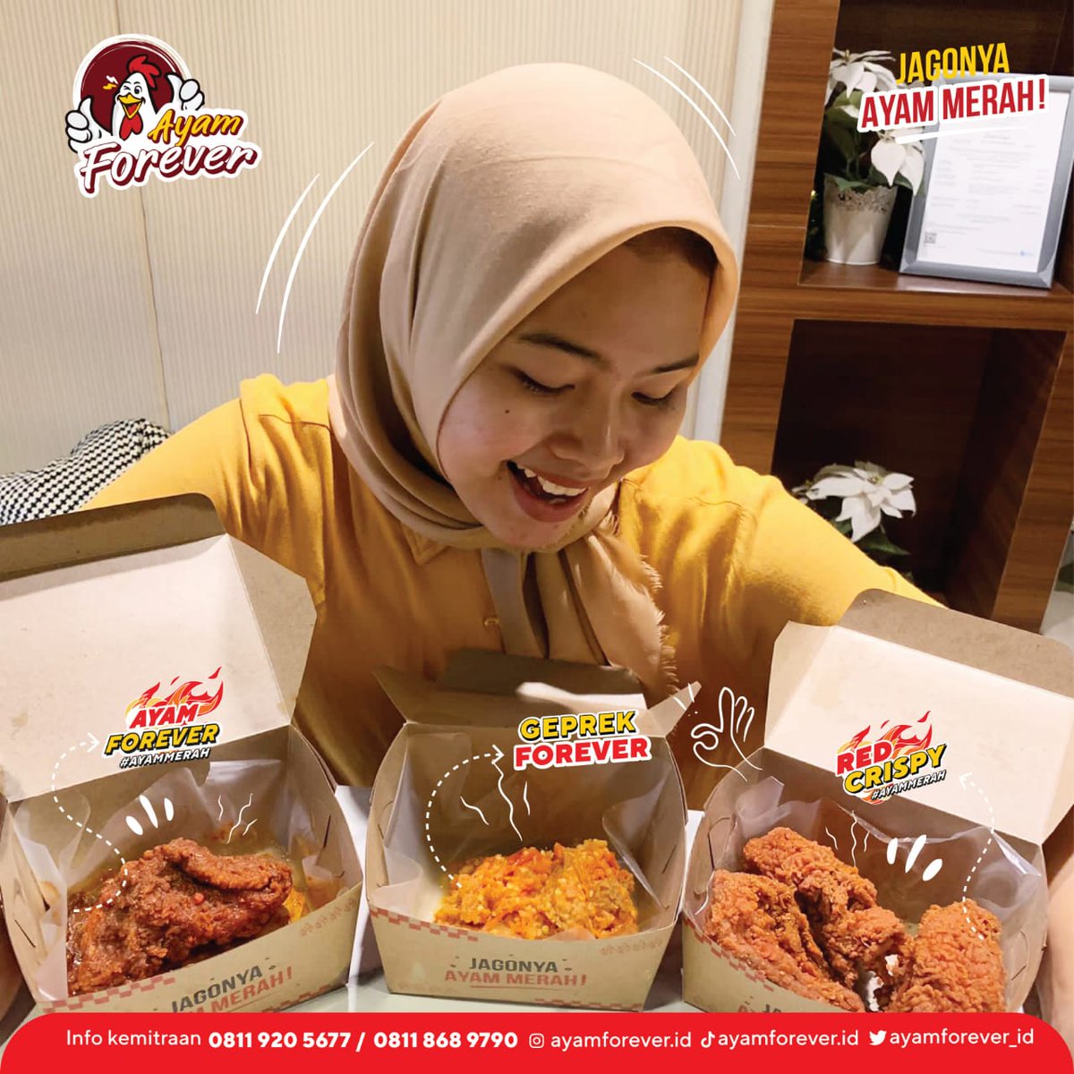 Siapa yang suka bingung nih mau pilih menu yang mana?😂 
Karna menu Ayam Forever enak semua, mimin suka bingung nih mau pilih menu yang mana 🤤

#infinitigroup #ayamforever #makansiang #gajian #jelajahayamforever #ayamcrispy #redcrispychicken #ayampedas #kulinerviral #asmviral