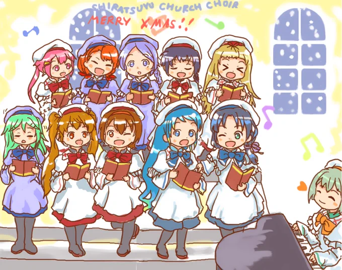 クリスマス絵再掲の機運今年のは間に合うんだか間に合わないんだか今回は艦これじゃないです。 