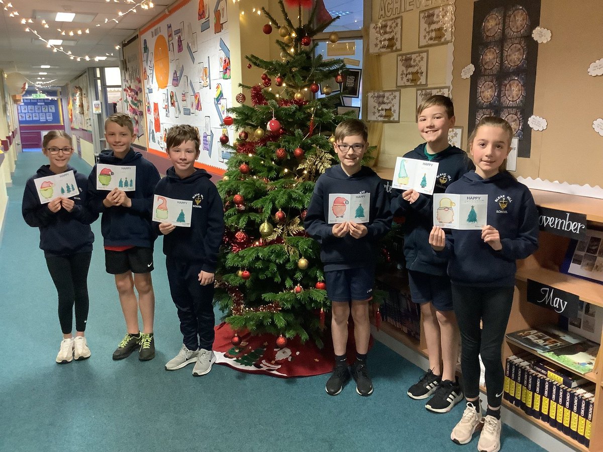 SHelensRotary's tweet image. Young and old come together to show the true meaning of Christmas. Pupils have sent festive cards to residents in two care homes in St Helens.  St Helens Rotary  linked Holy Cross Primary School, Stock Hall Nursing Home and Bleak Hill Primary School with Grace Court Care Centre.
