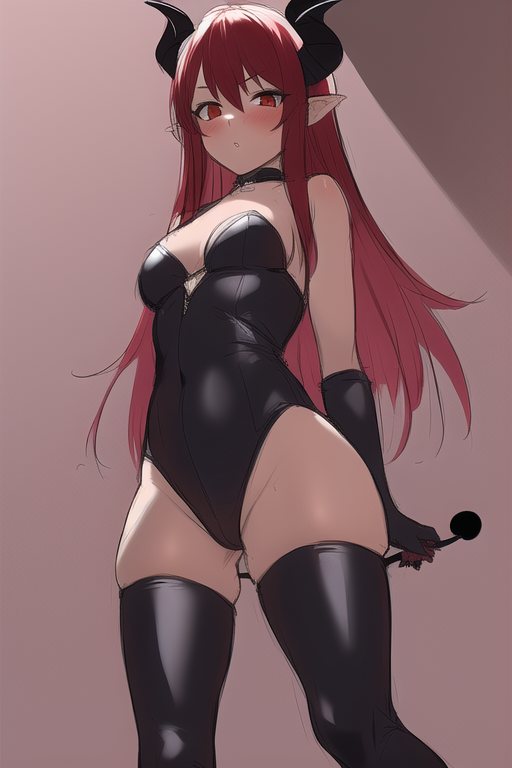 PLZ_STEP_ON__ME's tweet photo. #sketch, #looking_down, #thigh_boots, #demon #girl, #arroused, #red_hair, #succubus #hentai #porn #ai #anime https://t.co/LKpjXWPFZh