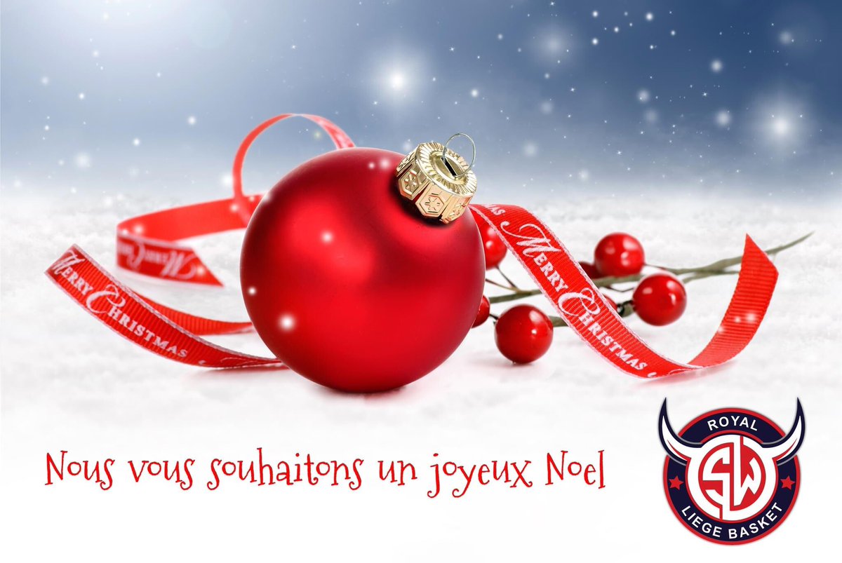 🔴🟣 Nous vous souhaitons un bon réveillon et un joyeux Noël ! #liegebasket