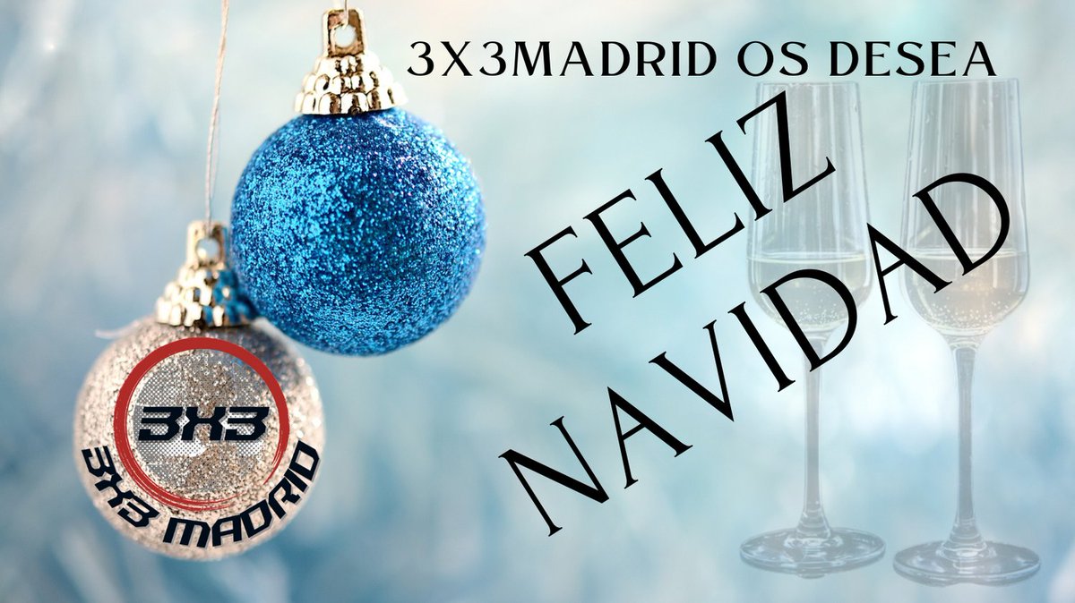 En este año tan difícil, pero por otro lado contentos por tener menos restricciones que el año pasado, 3x3Madrid os quiere desear que paséis y disfrutéis una muy Feliz Navidad en compañía de vuestros seres queridos.