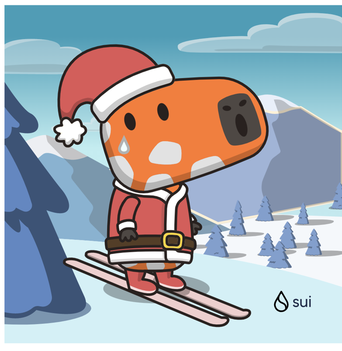 Cheetah got tired of running 70+ mph to catch his food and decided to take a vacation this Christmas up in the mountains with his friends. #CappyHolidays