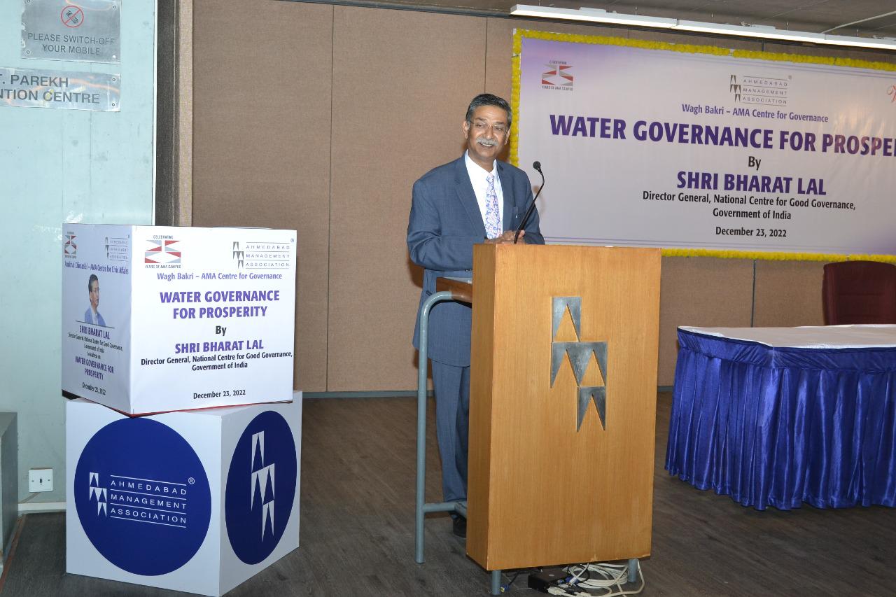 “Economic and agricultural growth rate of Gujarat is in double digits owing to the work done in water sector”