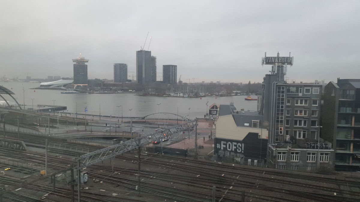 Amsterdam,mistig deze morning