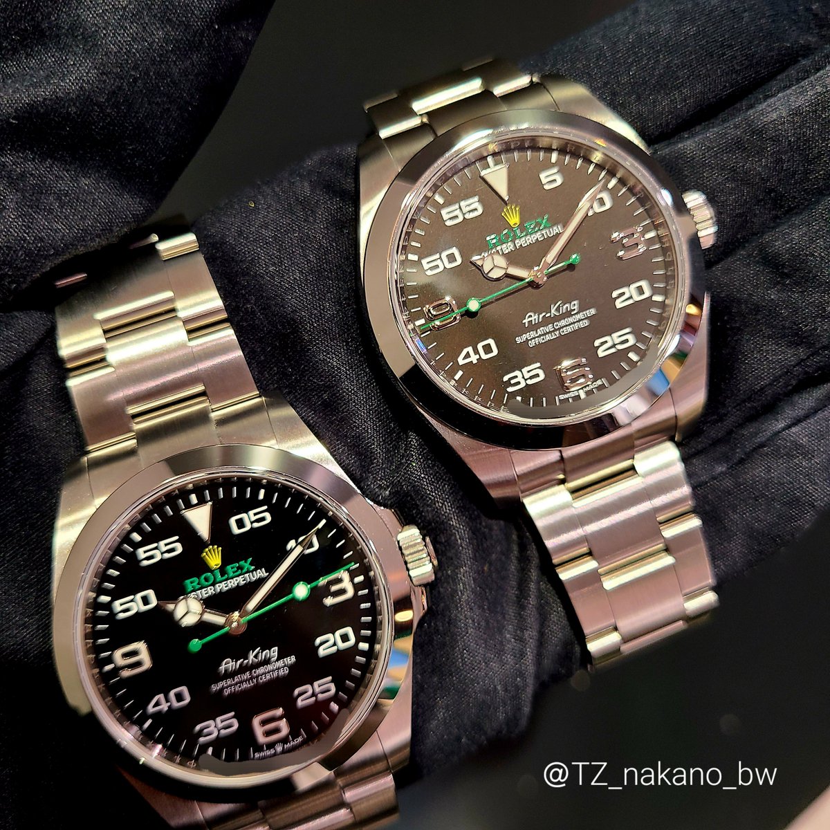 TZ_nakano_bw's tweet photo. #エアキング #Ref116900 #Ref126900
皆さん新旧の比較はもうされましたか😊?
よく見ると全然違うので間違い探しが楽しいです🥰❤
#ロレックス #ROLEX #タイムゾーン中野 #中野ブロードウェイ #ギャラリーレア #時計好きと繋がりたい #ブランドアイテム https://t.co/Z9sHSCRRD6