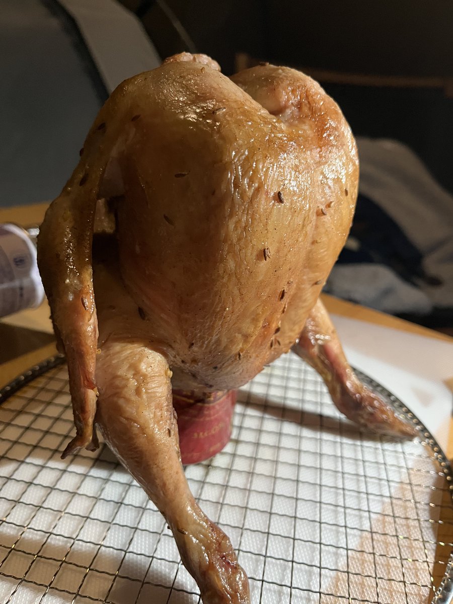 cook_we's tweet photo. 哀愁漂うビア缶チキン https://t.co/RfcDKo4aOF