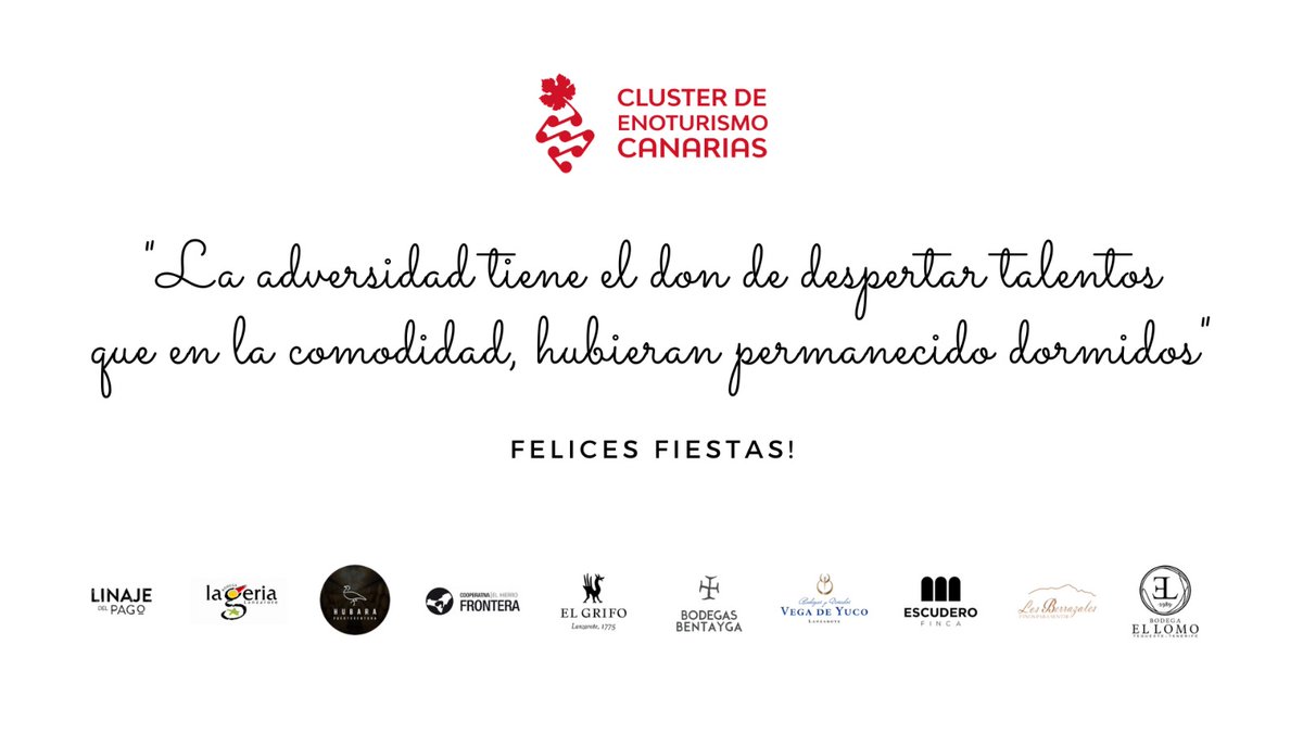 ¡#ElClústerdeEnoturismodeCanarias les desea unas felices fiestas y feliz navidad!🤝🤝

Gracias por la confianza...🎄 

#Enoturismo #Canarywine #Canariasdestinoturistico