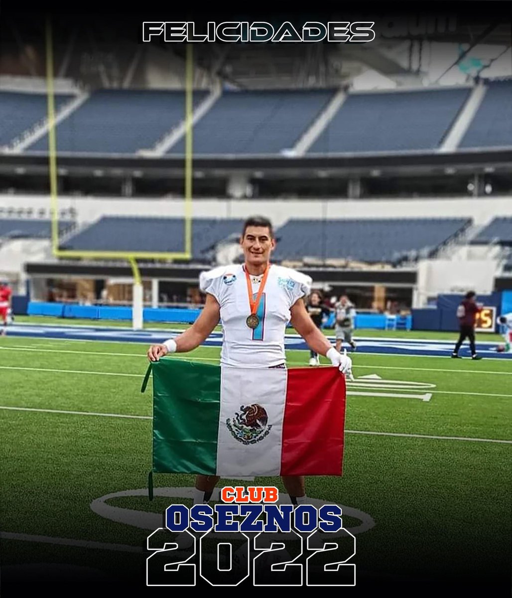 ClubOseznos's tweet photo. Enviamos una felicitación a nuestros ex-jugadores @HelderSerna y @eliacim81 por tan importante experiencia de jugar en uno de los mejores estadios de la NFL #SofiStadium 

Enhorabuena muchas felicidades 😍💪🏈

#OrgulloOseznos  
#GoOseznosGo https://t.co/a9sWf1I3F6