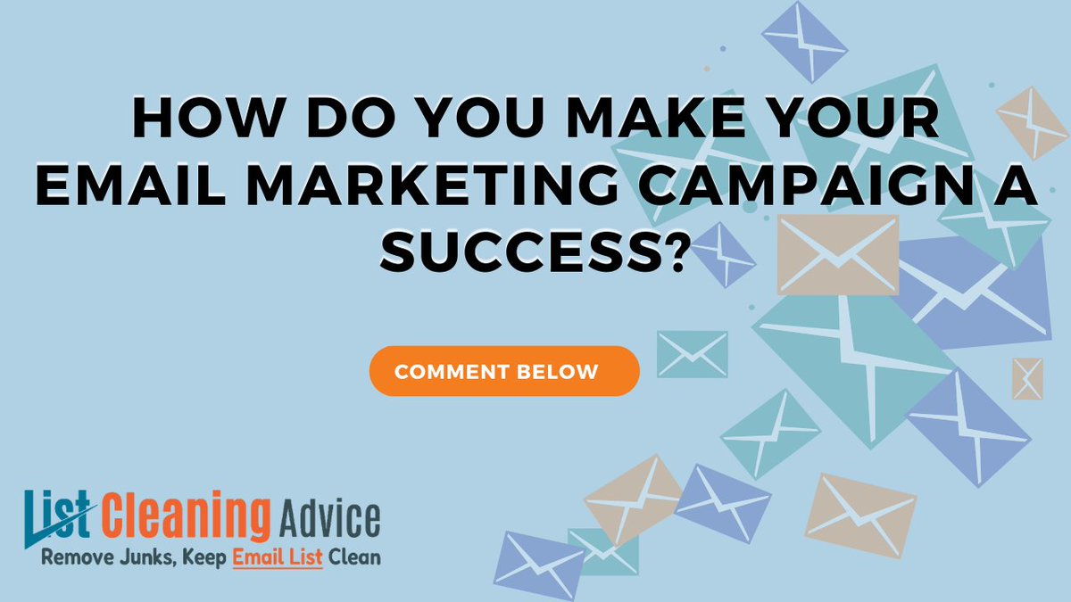 How do you make your email marketing campaign a success?
.
#emailmarketing #listcleaningadvice #emailmarketingstrategy