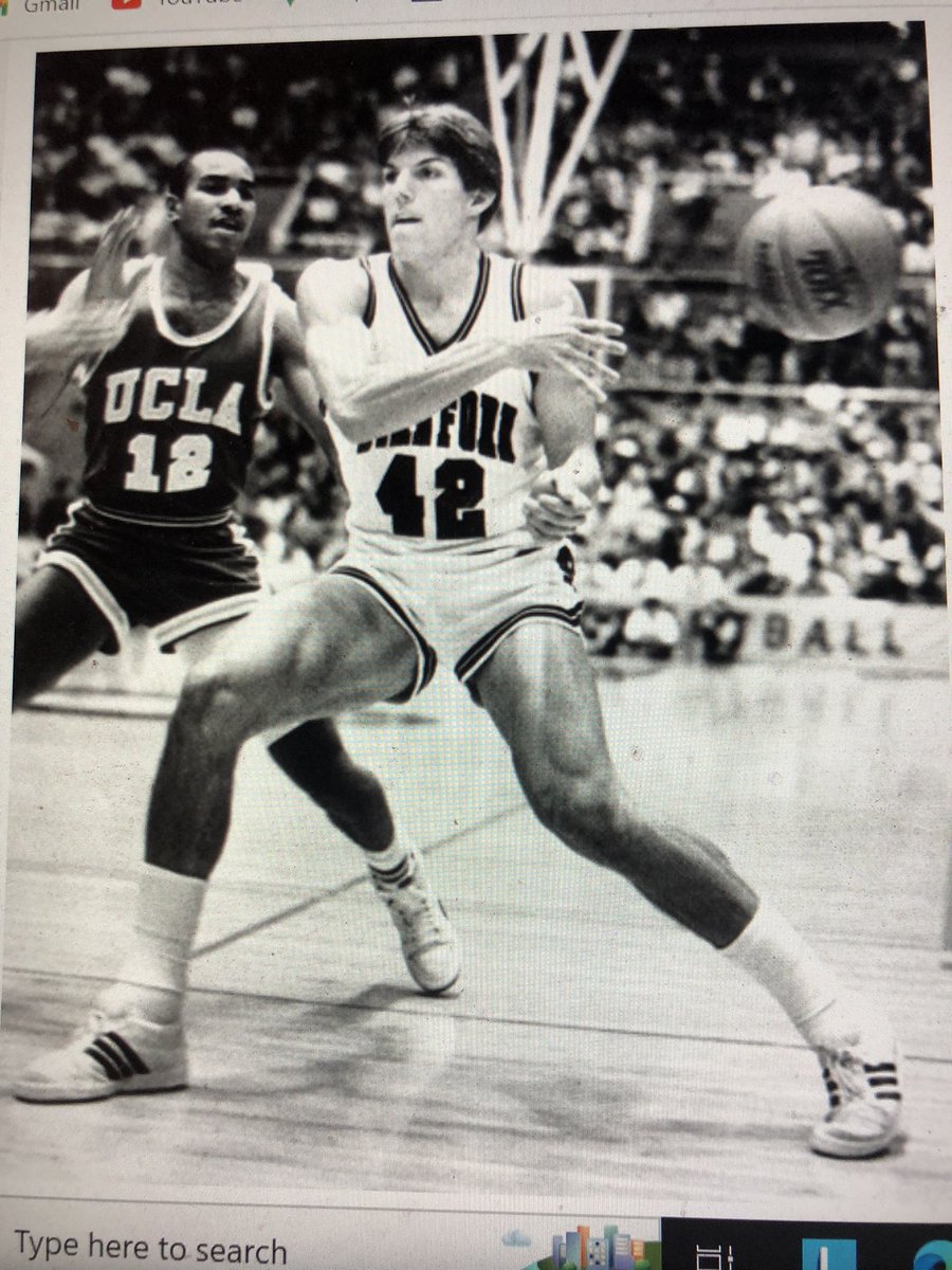 JFPlatz's tweet photo. The highest-scoring (combined team point total) game in Maples Pavilion history occurred 35 years ago tonight, 12/23/87. @StanfordMBB 116 - UCLA 110, 2OT

Stanford attempted 56 free throws (making 40), more than one FTA per minute of game action.  

Howard Wright, 30 pts/11 rebs. https://t.co/IMwIYIc8qA