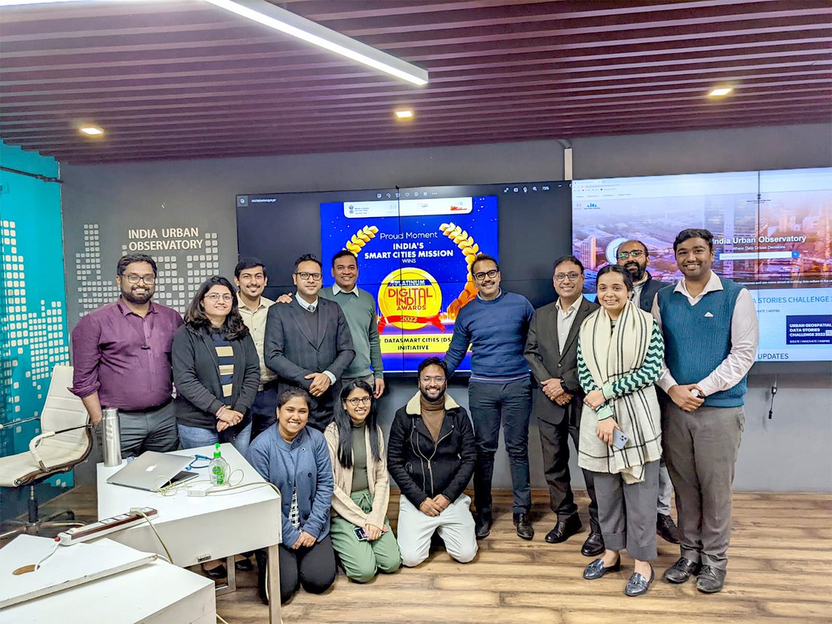 SmartCities_HUA's tweet image. data-driven governance through its ‘𝗗𝗮𝘁𝗮𝗦𝗺𝗮𝗿𝘁 𝗖𝗶𝘁𝗶𝗲𝘀’ Initiative across 100 Smart Cities.
Cheers Smart Cities Mission Team! (2/2)
#SmartCitiesMission #DataSmartCities #digitalindiaawards2022 
@MoHUA_India  I @Secretary_MoHUA I @JSecretary_SCM