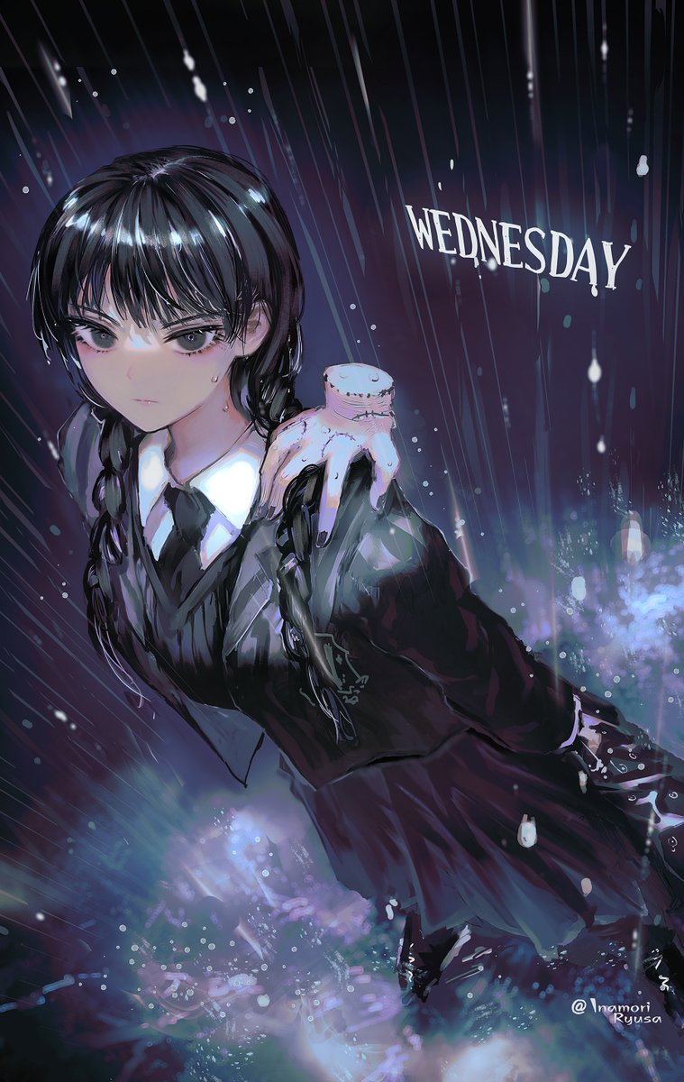 「#wednesday #wednesdaynetflix 」|稲守竜砂のイラスト