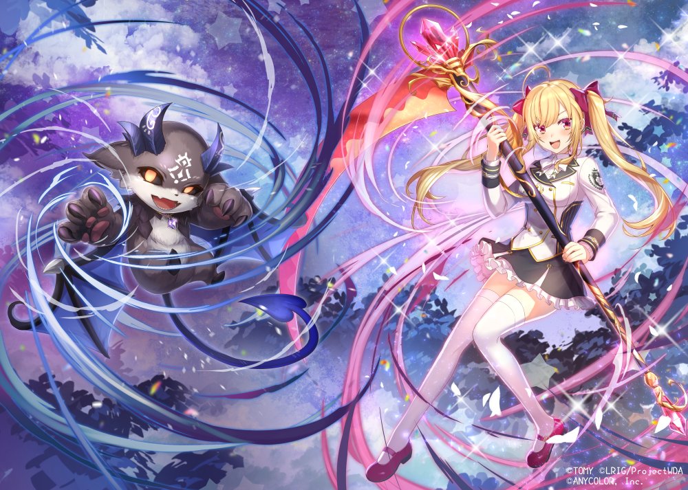 ori_simo's tweet image. 【宣伝】
12/24発売 ウィクロスTCG 「にじさんじ DIVA」にて

🚪👿コード２４３４ でびでび・でびる
🦅コード２４３４ 鷹宮リオン

２枚担当いたしました！
繋がります＋⁺ぜひ並べていただけたら嬉しいです！

takaratomy.co.jp/products/wixos…

#WIXOSS
#ウィクロス発売記念