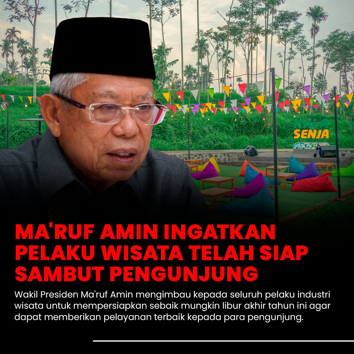nkri_info's tweet photo. Ma'ruf Amin mengimbau seluruh pelaku industri wisata untuk siap memberikan pelayanan terbaik kepada para pengunjung. #PembangunanDemiRIMaju #ProkesNataru2023
@Kiyai_MarufAmin 

Christmas Carol Medley Kamboja Nunez Gen 4 Morningg Winning Eleven Witan Barack Obama https://t.co/nUkjw6JjlM