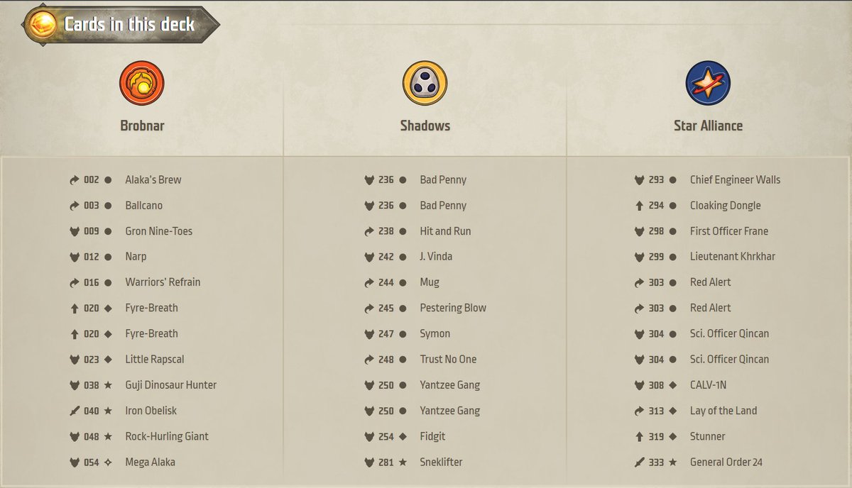 Day 23 of my #KeyForge advent calendar brings 2 Bad Pennys and a Narp...
Hit and Run Sneklifter can be fun, and Rock-Hurling Giant makes any WC Brob better, but not excited about this one