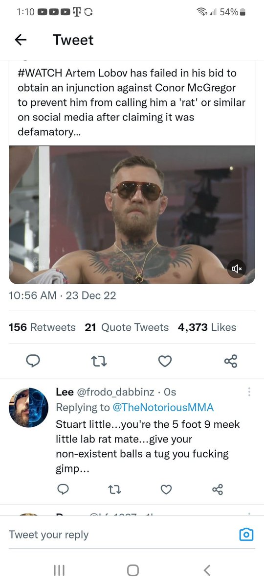 rubensingz's tweet photo. @TheNotoriousMMA @ProperWhiskey What a lame 🤣🤣 https://t.co/7f0FrymYTo