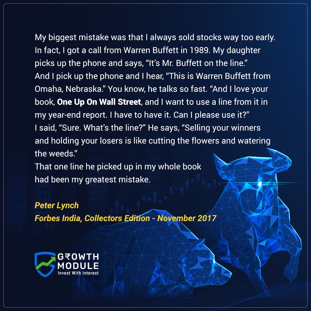 GrowthModule's tweet image. Investment quote #goat #investment #stockmarketcrash #warrenbuffet #peterlynch #growthmodule