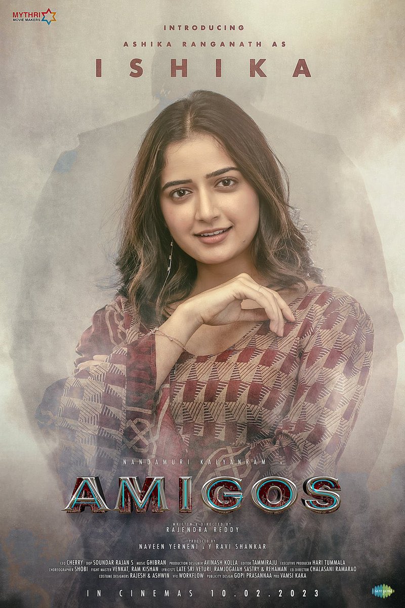 CU_Official_E's tweet photo. #AshikaRanganath on-boarded for #Amingos !! 

#KalyanRam #AshikaRanganath https://t.co/IG852bAKpn
