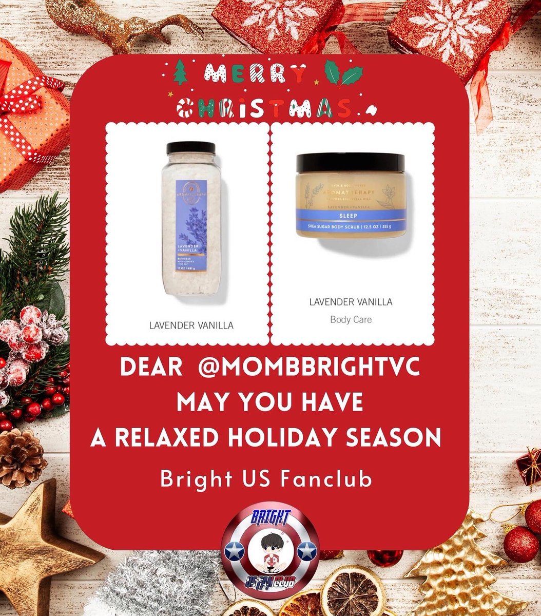BbrightvcUSFC's tweet photo. Dear Mom Bright , Thank you for everything 🥺 May you have a relaxed holiday season, Merry Christmas 🎄 and Enjoy today’s concert 🥰 #bbrightvc @bbrightvc Thank you to  our US mommy team @twilightcat4 @mskk2020 @brightskitten to join this little 💝 https://t.co/v79S1tr6Pg