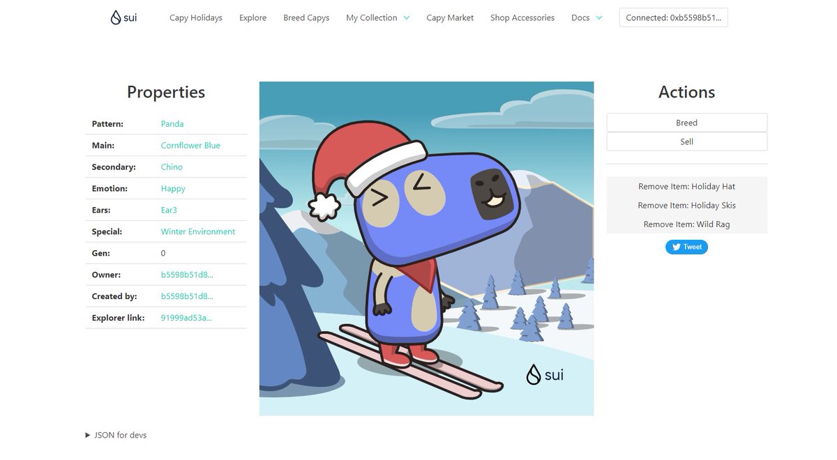 thisisho3ein's tweet photo. @SuiNetwork 🎁 I just unboxed my Sui Holiday Capy! ❄️ Create your own Capy here:  https://t.co/Z0rOPxALvk #CapyHolidays https://t.co/yN1dr20qOi