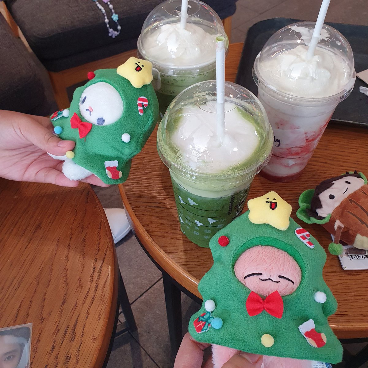 yulovelicky's tweet image. happy holidays! 🎄

took pics and had our comfort drinks @breadjaecrumbs @yutasbbygirl 🤍
