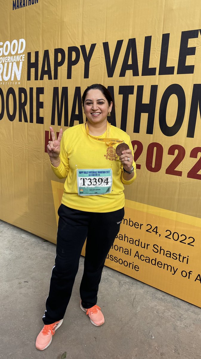 navjotk28's tweet photo. If you want to win something, run 100m, if you want to experience something, run a Marathon. Finished my first ever 10 km Mussoorie Marathon @LBSNAA_Official #GoodGovernanceWeek2022 https://t.co/KwK7TQUGr2