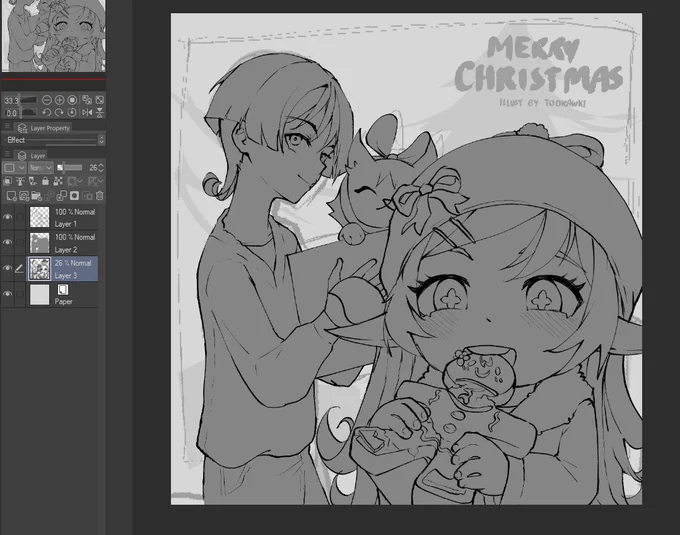 just...one more...illustration..before christmas 🗿 