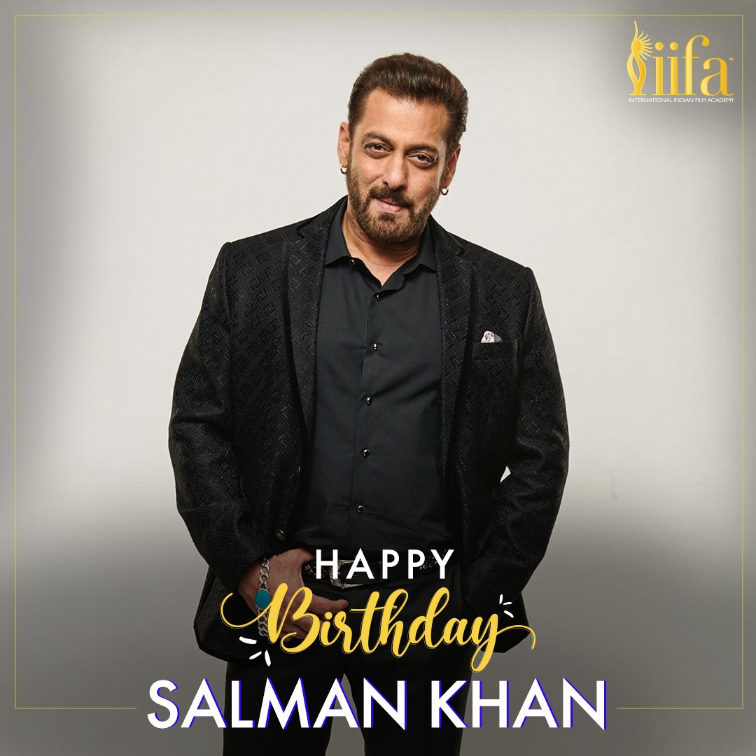 Happy Birthday to the most charismatic superstar of Bollywood, #SalmanKhan!

#IIFA #Bollywood #HappyBirthdaySalmanKhan <a href="/BeingSalmanKhan/">Salman Khan</a>