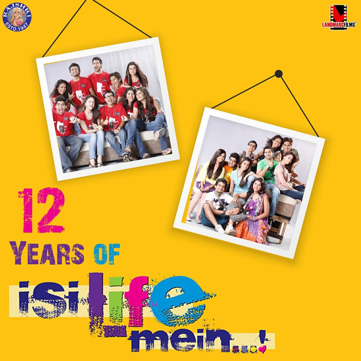 12 years of ISI LIFE MEIN my second movie thanks to my director Vidhi kasliwal ji, Sooraj Barjatya ji and entire team of Rajshree Production🙏🏻