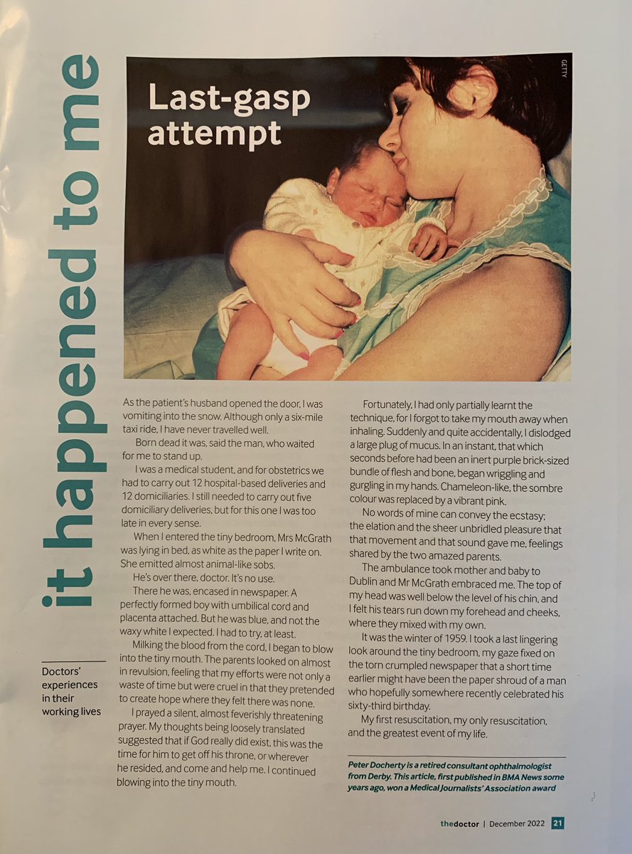 Amazing short story in <a href="/TheBMA/">The BMA</a> The Doctor magazine this week - bought a tear to my tired, postnatal eyes. Merry Christmas!

bma.org.uk/news-and-opini…