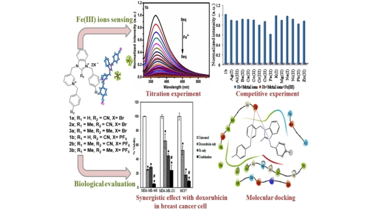 ChemistrySelect's tweet photo. N, N'-Disubstituted Benzimidazolium Salts: Synthesis, Characterization, Micromolar Detection of Fe(III) ions in Aqueous system, Biological Evaluation and Molecular Docking Studies (Milton) @Milton_Chem_Lab https://t.co/KPOHU4PB24 https://t.co/S3GCtFGHrT