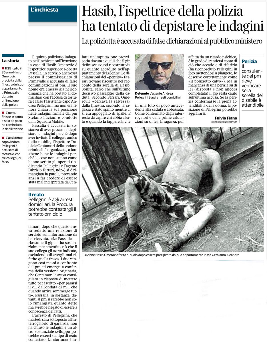 francofontana43's tweet image. Hasib, l’ispettrice della polizia ha tentato di depistare le indagini
@corriereroma